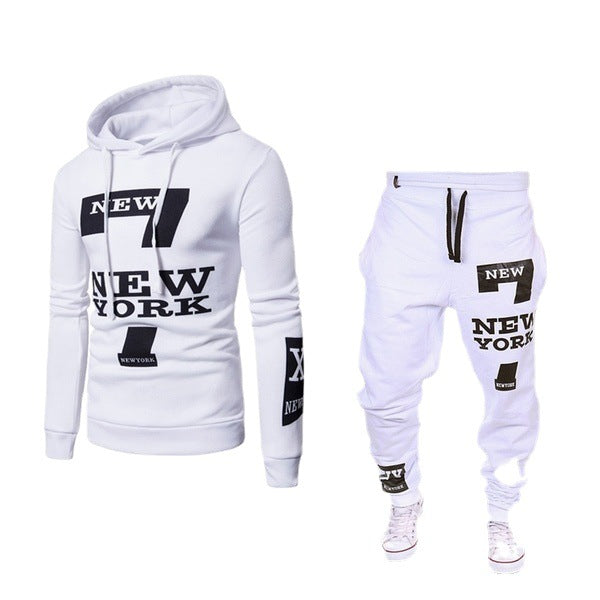 Men's Fashionable Hoodie Tracksuit In Sporty Look Lisslune