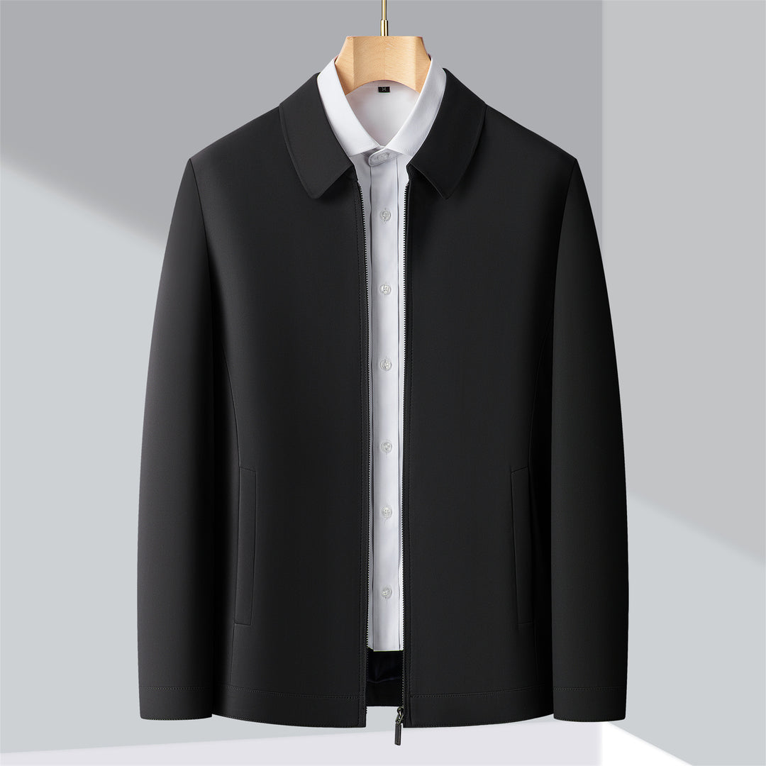 Men's Stylish Transitional Jacket with Lightweight Fabric and Practical Pockets Lisslune