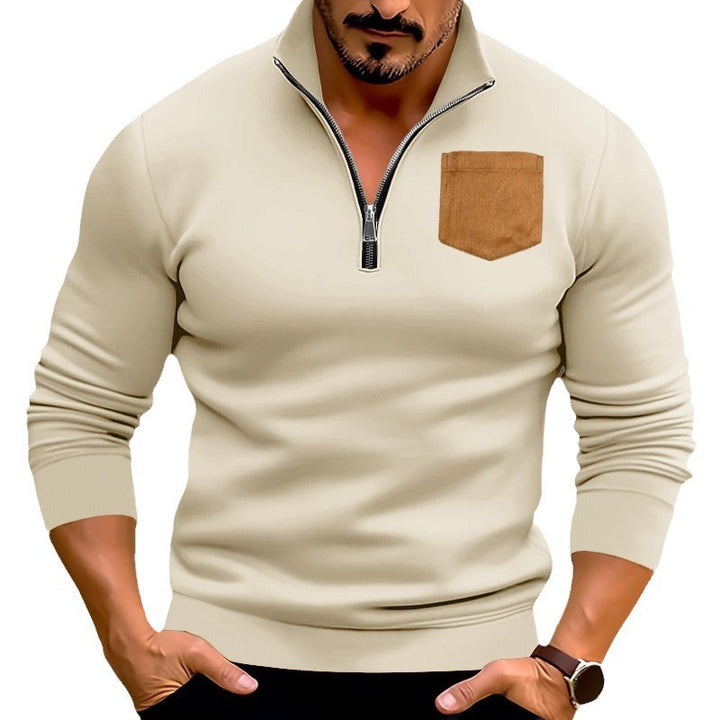 Men's sporty sweater with contrasting pockets Lisslune