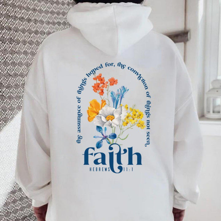 Women’s hoodie with floral lettering and inspiring design Lisslune