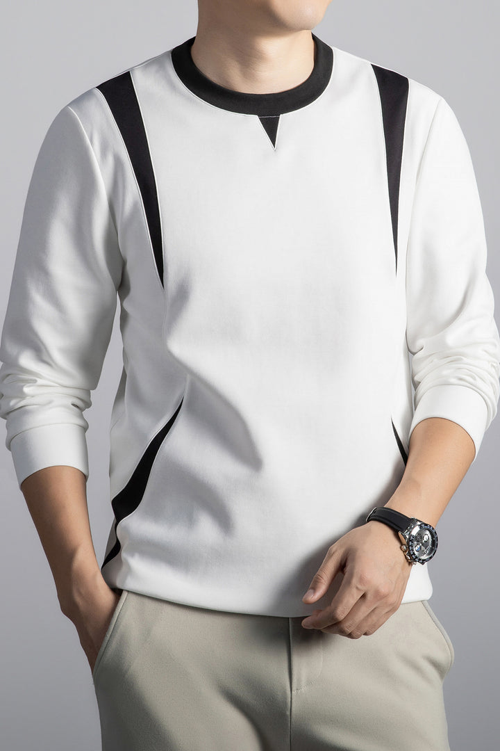 Men's Sporty Sweatshirt with Modern Design Lisslune