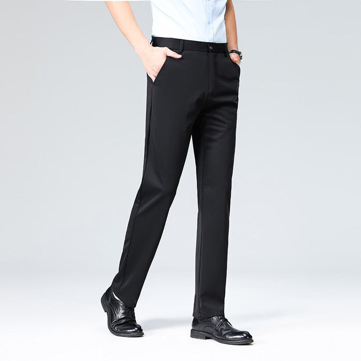 Men's elegant office pants with elastic waistband and breathable material Lisslune