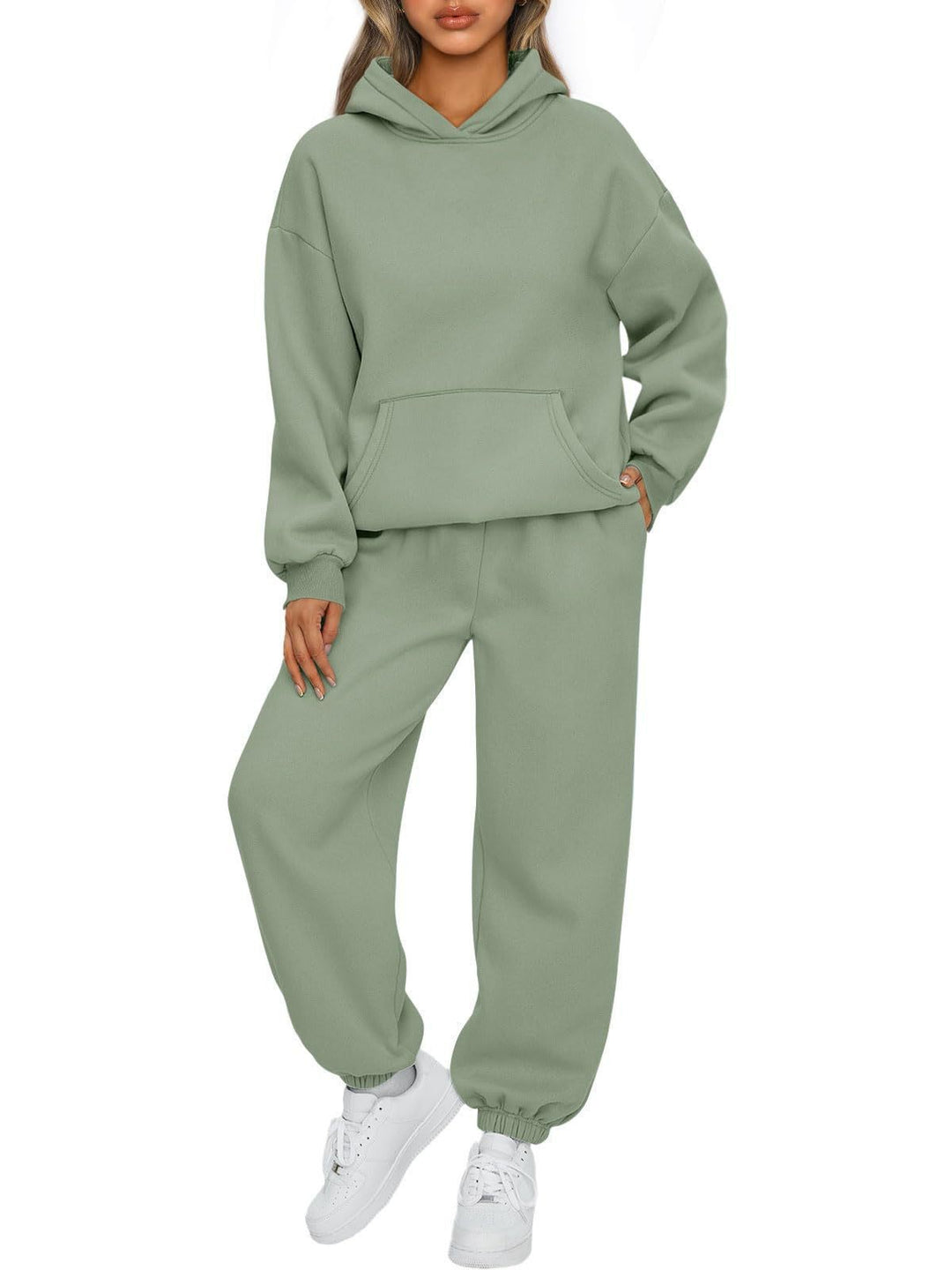 Ladies casual hoodie and jogger set with high wearing comfort Lisslune