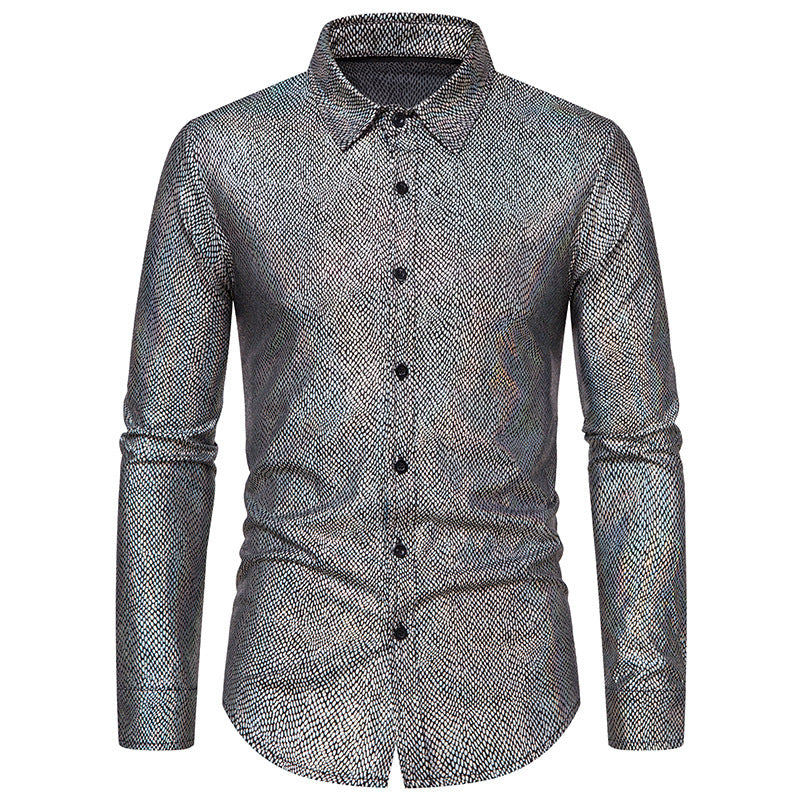 Men's elegant shirt with shimmering top material and modern cut Lisslune