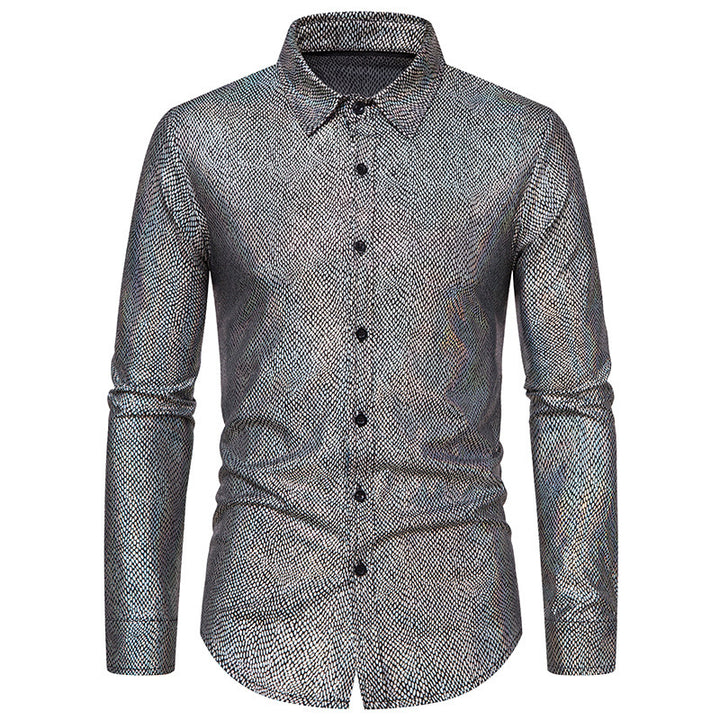 Men's elegant shirt with shimmering top material and modern cut Lisslune