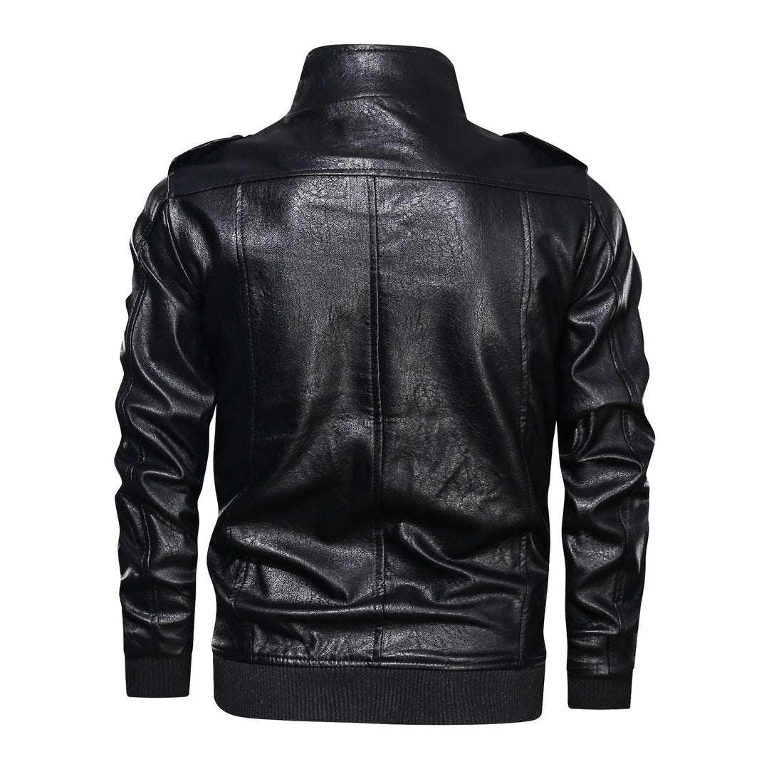 Men's Multifunctional Biker Jacket Made Of Synthetic Leather Lisslune