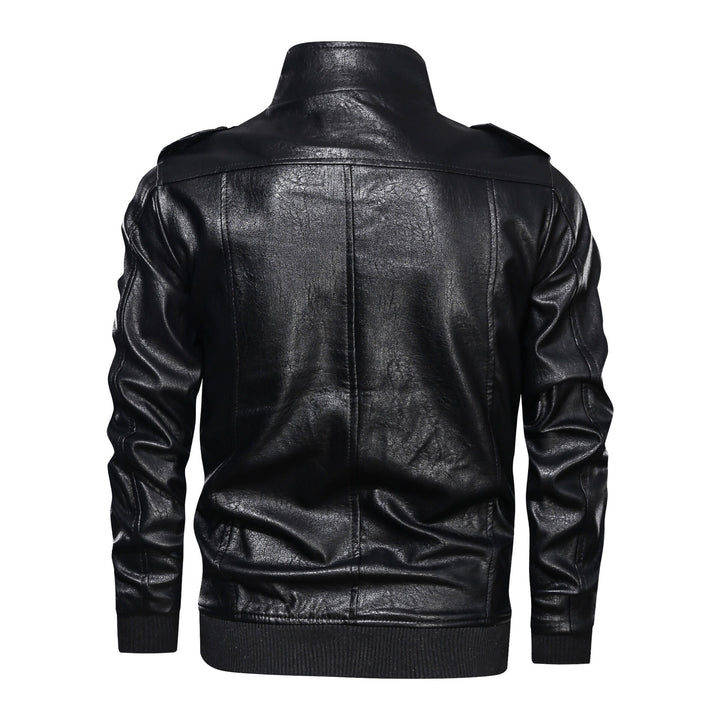 Men's Multifunctional Biker Jacket Made Of Synthetic Leather Lisslune