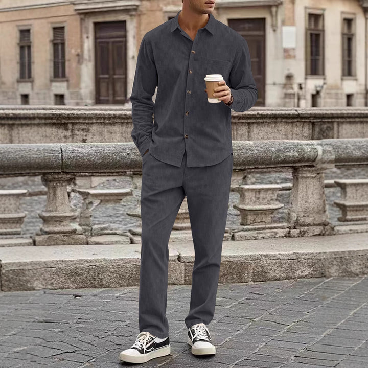 Men's elegant and comfortable shirt suit set Lisslune