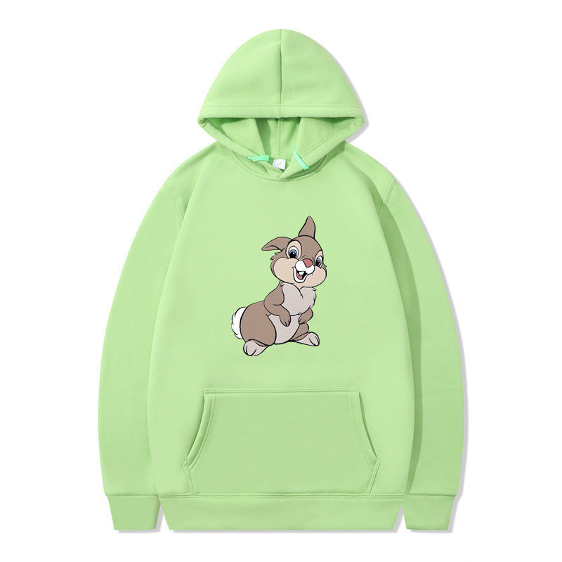 Women's hooded sweatshirt with cute rabbit design and comfortable kangaroo pockets Lisslune