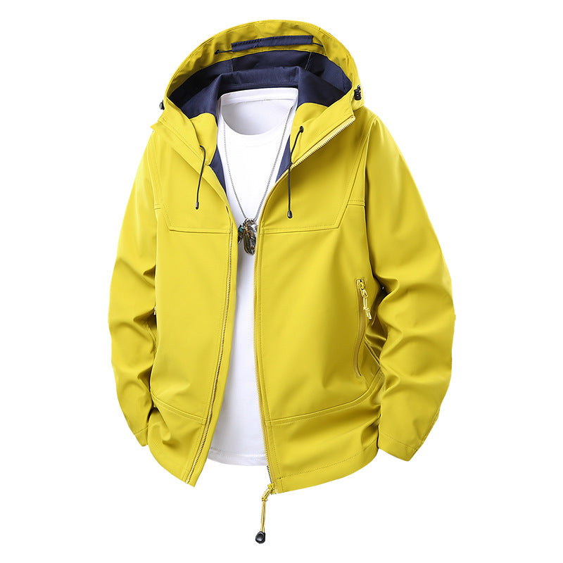 Men's Technical All-Weather Jacket with Removable Hood Lisslune