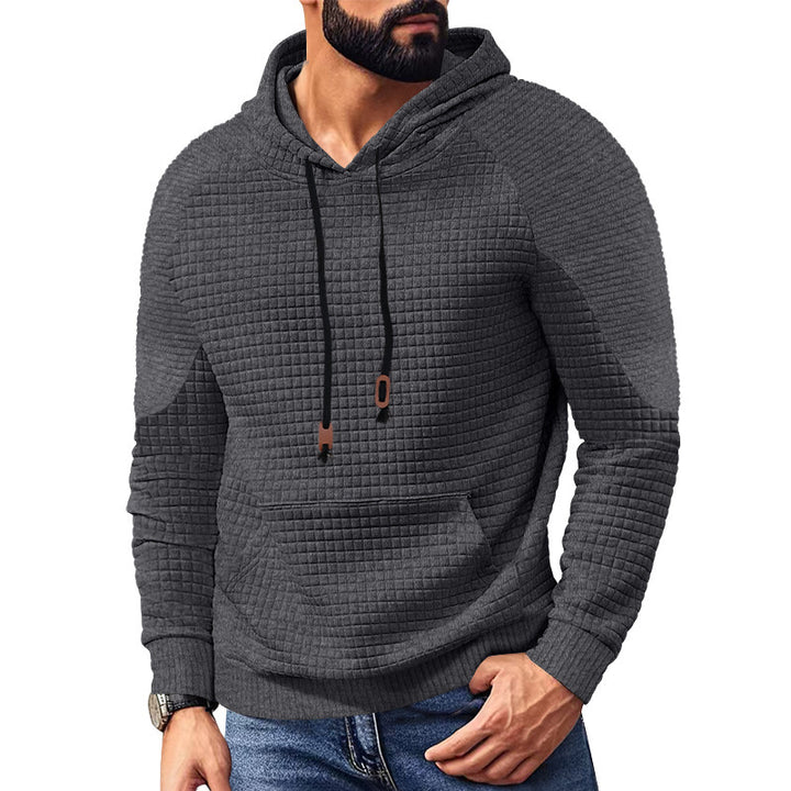 Men's modern hoodie with unique texture Lisslune