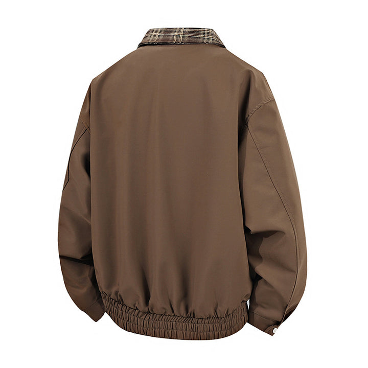 Men's casual transitional jacket with high collar and elastic waistband Lisslune