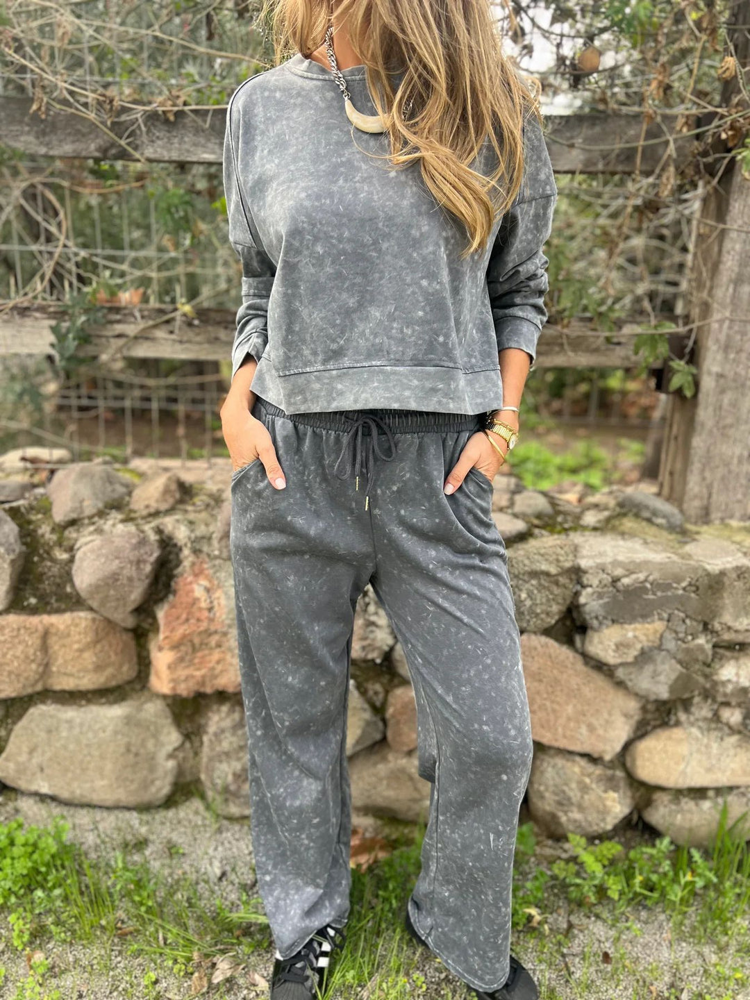 Women Casual Sweatshirt and Jogging Pants Set Lisslune
