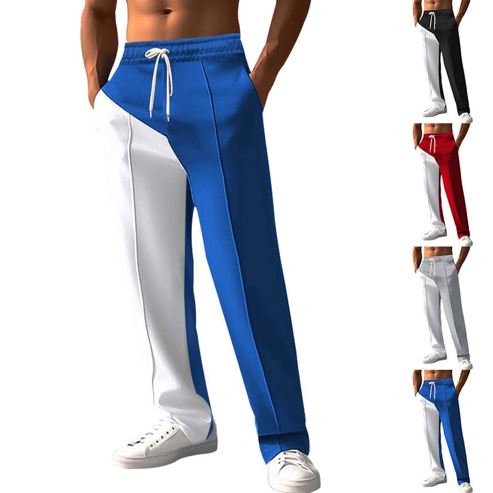Men's sporty leisure pants with innovative cut and contrast details Lisslune