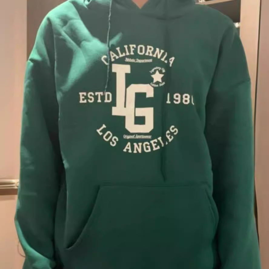 Women's hoodie with sporty California print Lisslune