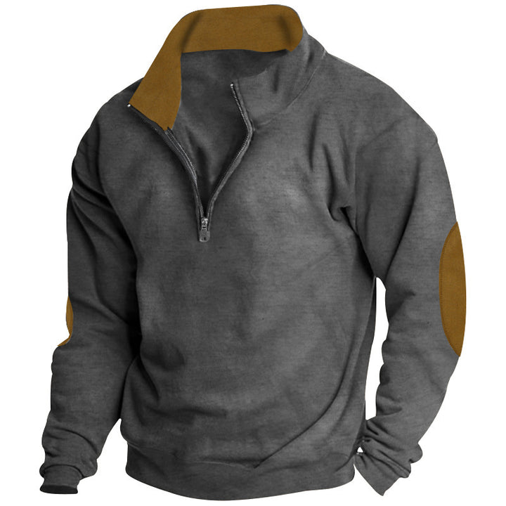 Men's sweater with high collar and zip closure Lisslune