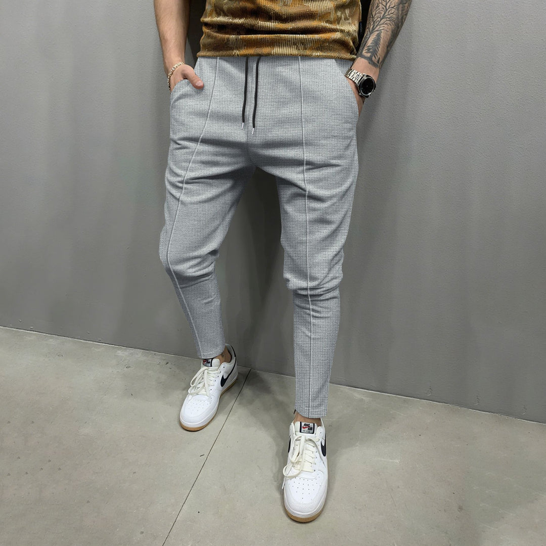 Men's fashionable jogging pants with elastic waistband and practical pockets Lisslune
