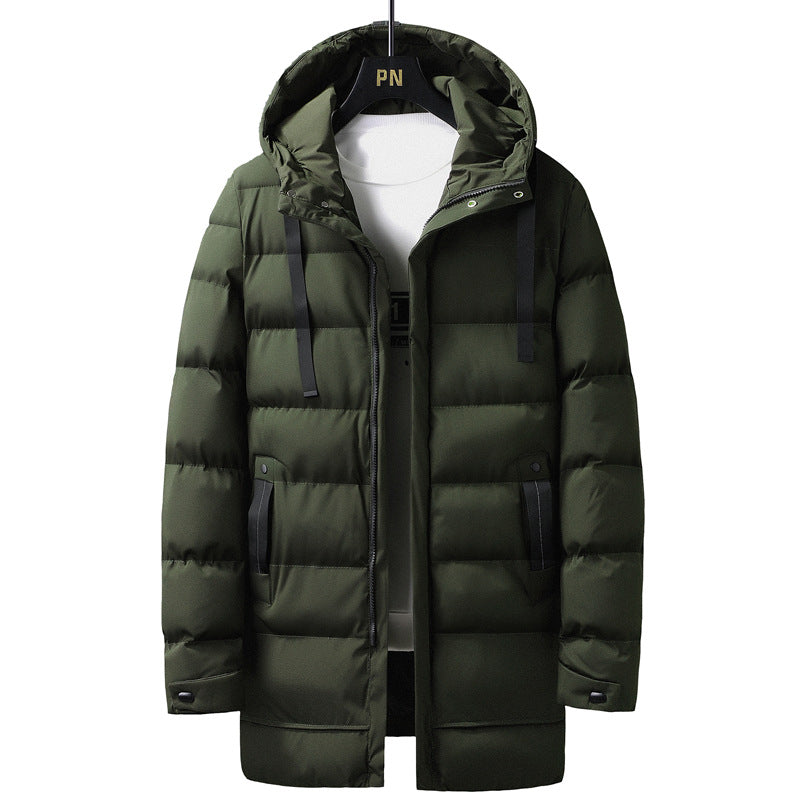 Men's insulated winter jacket with adjustable collar and functional pockets Lisslune