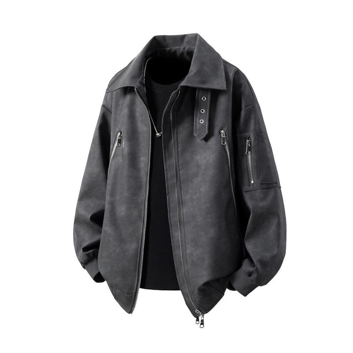 Men's transitional jacket with innovative design and multifunctional zippered pockets Lisslune
