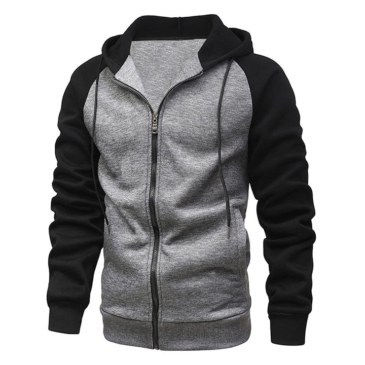 Men's casual hoodie with contrasting sleeves Lisslune