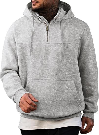 Men's hoodie with practical zipper and side pockets Lisslune