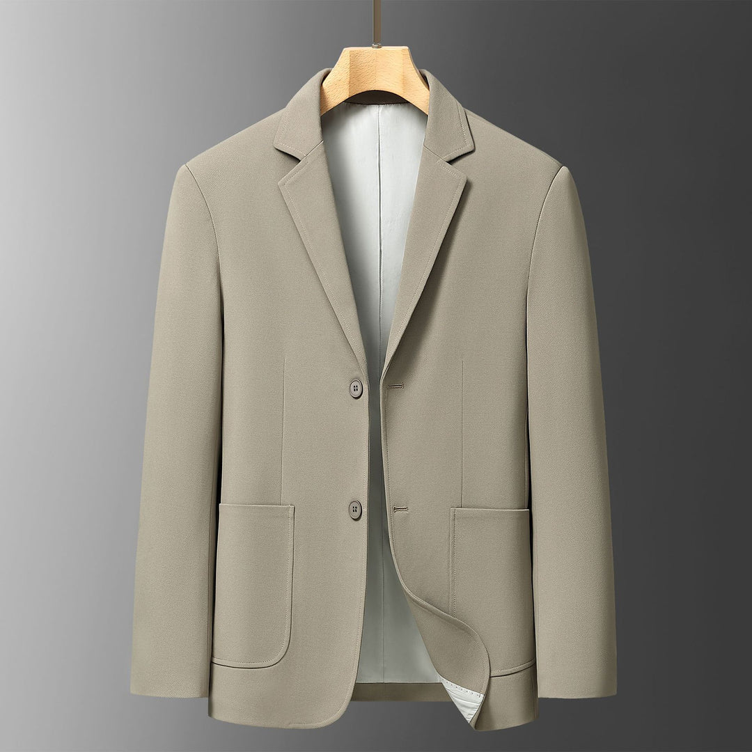 Men's Elegant Blazer with Textured Design and Practical Pockets Lisslune
