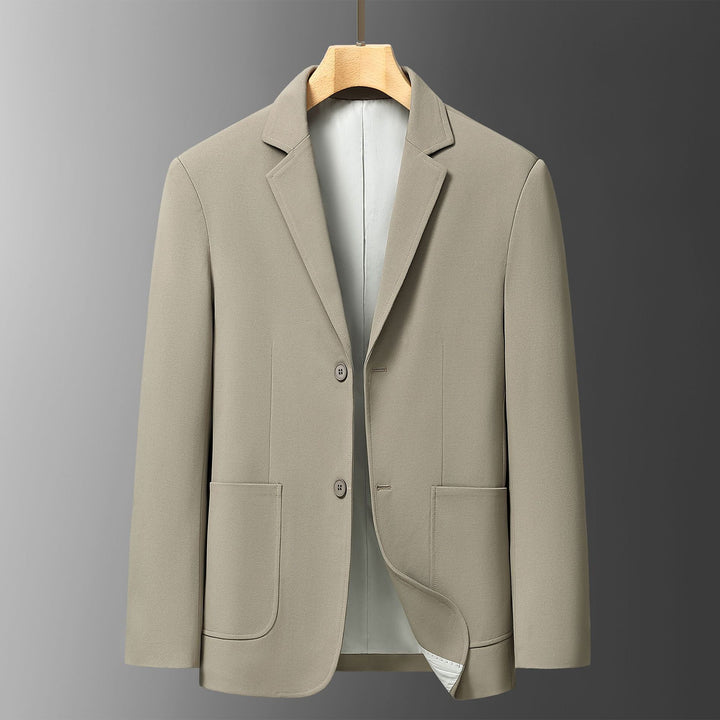 Men's Elegant Blazer with Textured Design and Practical Pockets Lisslune