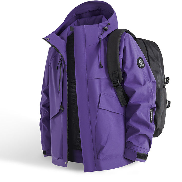 Men's technical all-weather jacket with practical pockets and adjustable collar Lisslune