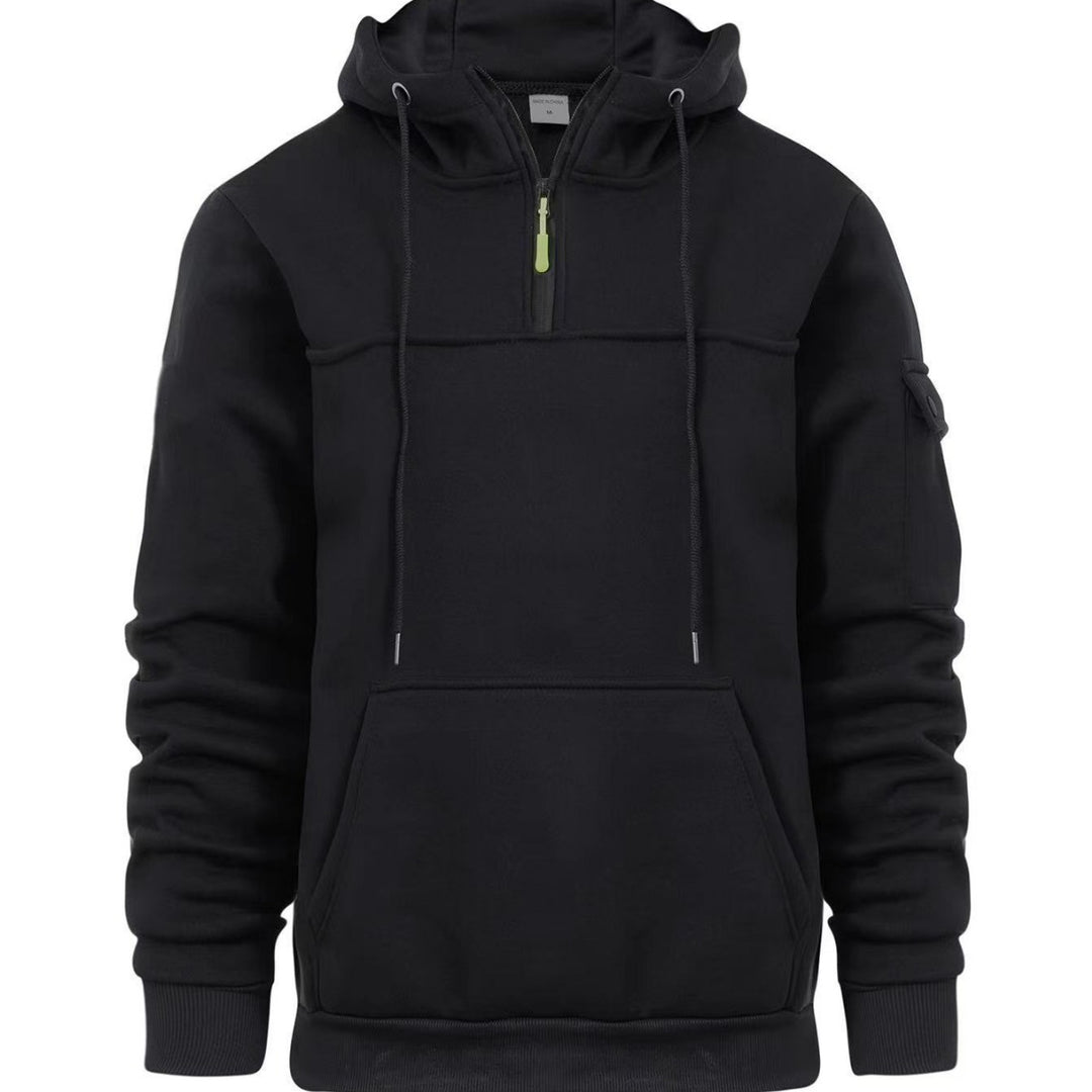 Men's hooded sweatshirt with practical pockets from Lisslune