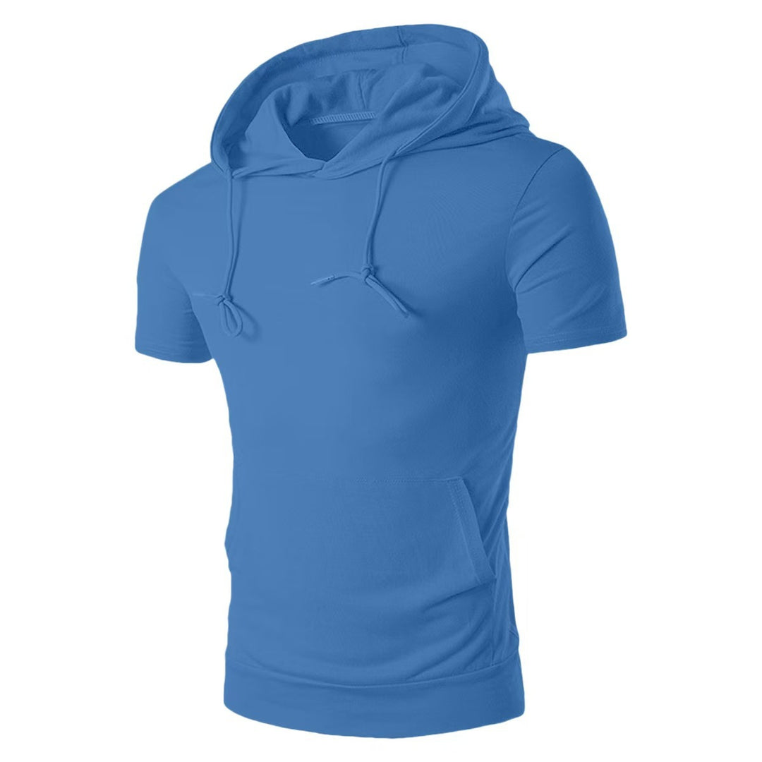 Men's Short Sleeve Hooded Top Lisslune