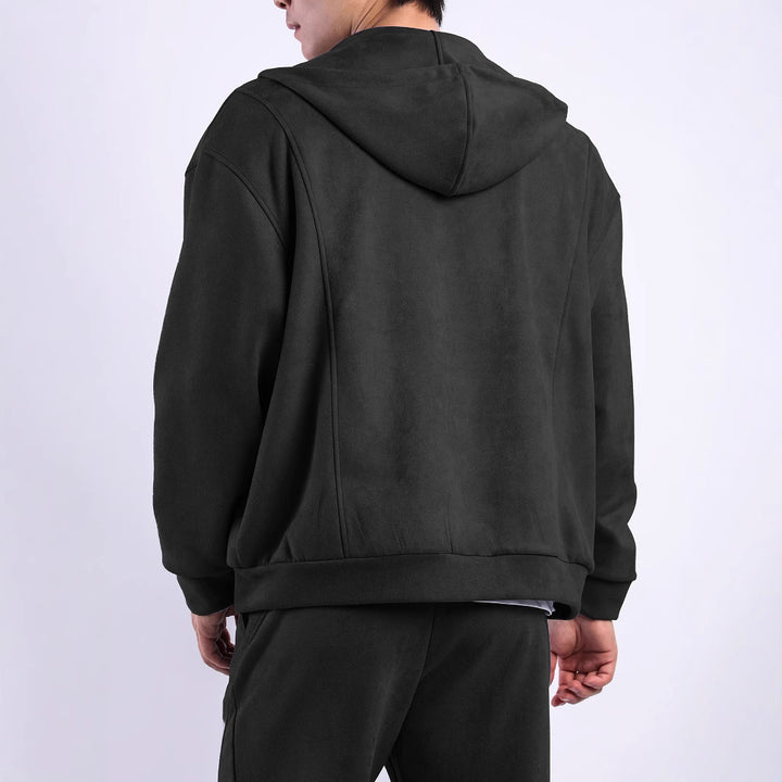 Men's fleece jacket with ergonomic cut and practical pockets Lisslune