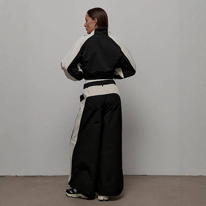 Womens sporty jacket with high collar and zipper Lisslune