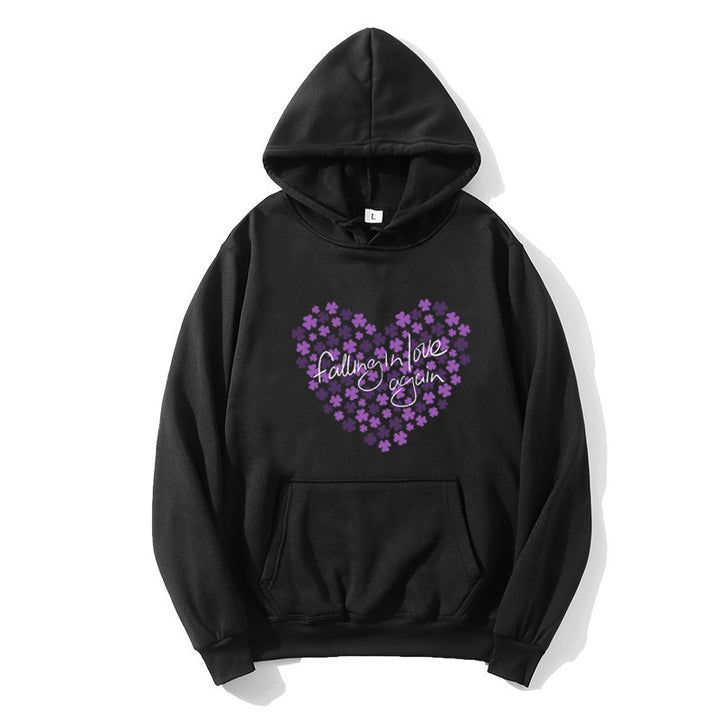 Women's hoodie with floral heart design Lisslune