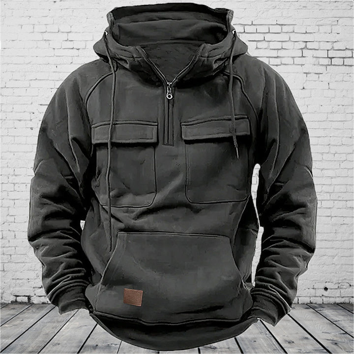 Men's Functional Hoodie with Practical Pockets Lisslune
