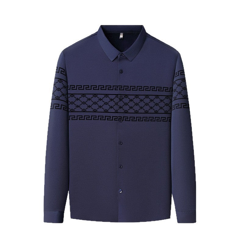 Men's Elegant Shirt with Graphic Pattern Lisslune