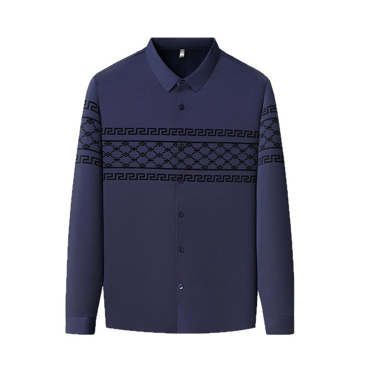 Men's Elegant Shirt with Graphic Pattern Lisslune