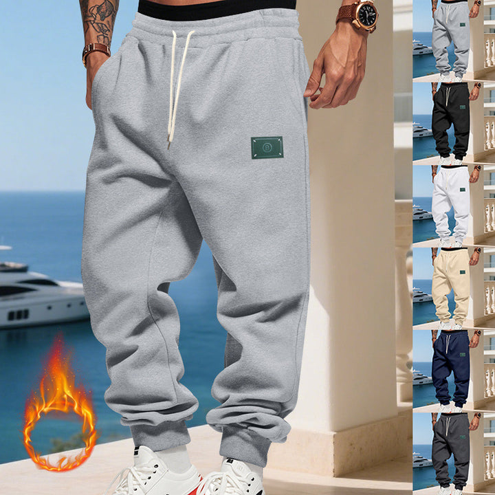 Men's comfortable joggers with adjustable waistband and practical side pockets Lisslune