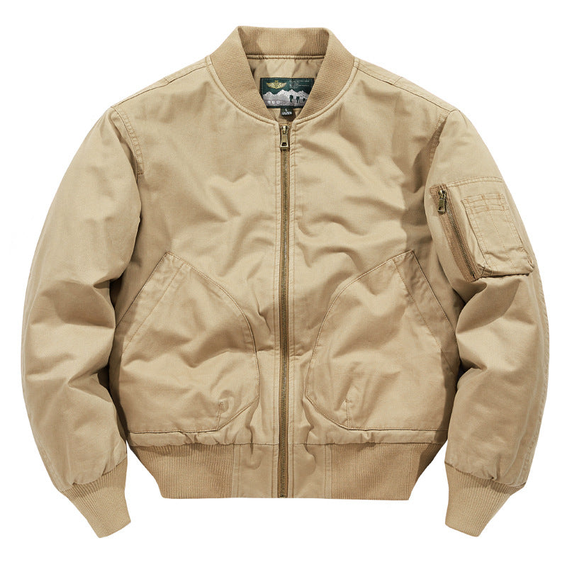 Men's Bomber Jacket with Numerous Practical Pockets Lisslune