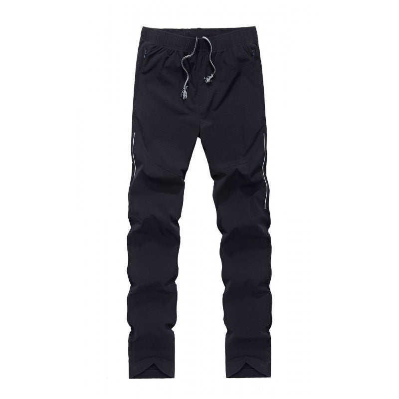Men's lightweight outdoor pants with elastic waistband and quick-drying properties Lisslune