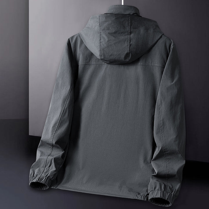 Men's Breathable Functional Jacket with Adjustable Hood Lisslune