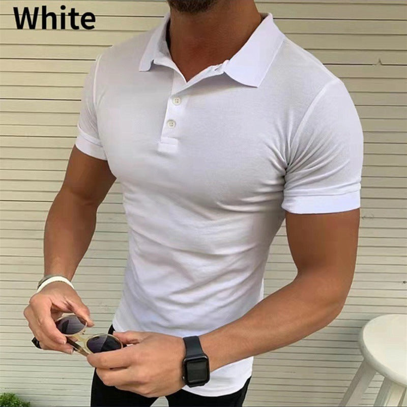 Men's polo shirt with figure-hugging slim fit and stylish collar Lisslune