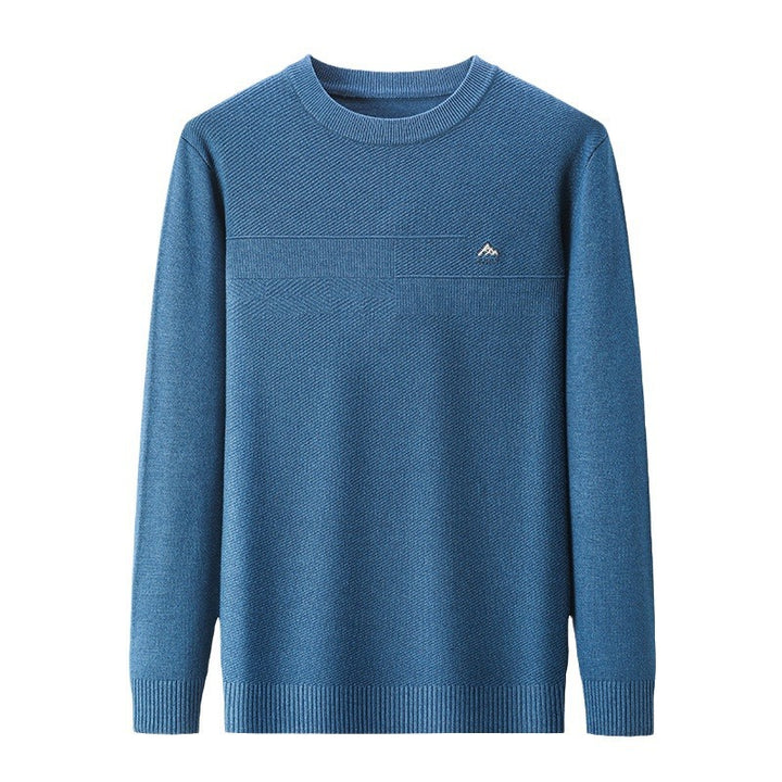 Men's knitted sweater with modern ribbed pattern Lisslune