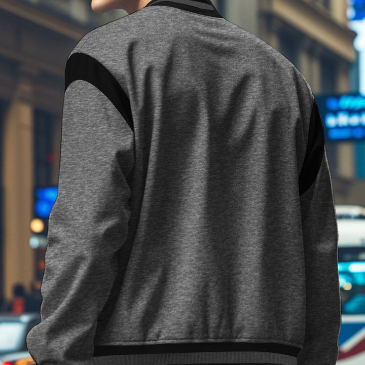 Men's stylish bomber jacket with contrast details Lisslune
