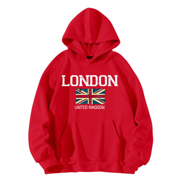 Women's hoodie in urban London style with kangaroo pocket and comfortable fit Lisslune