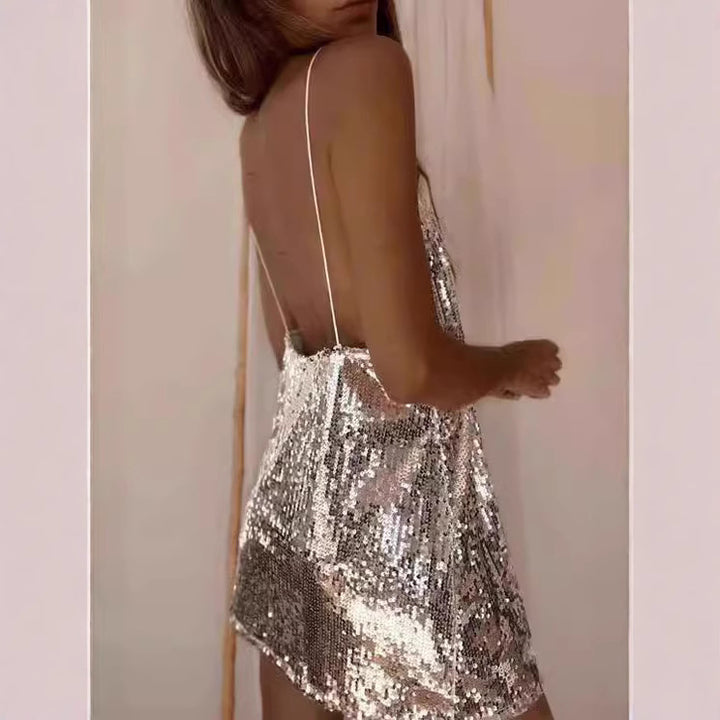 Women's Glittering Evening Dress Lisslune