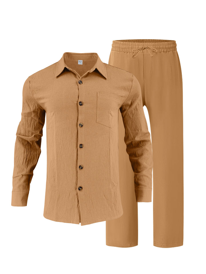 Men's elegant shirt and casual pants set Lisslune