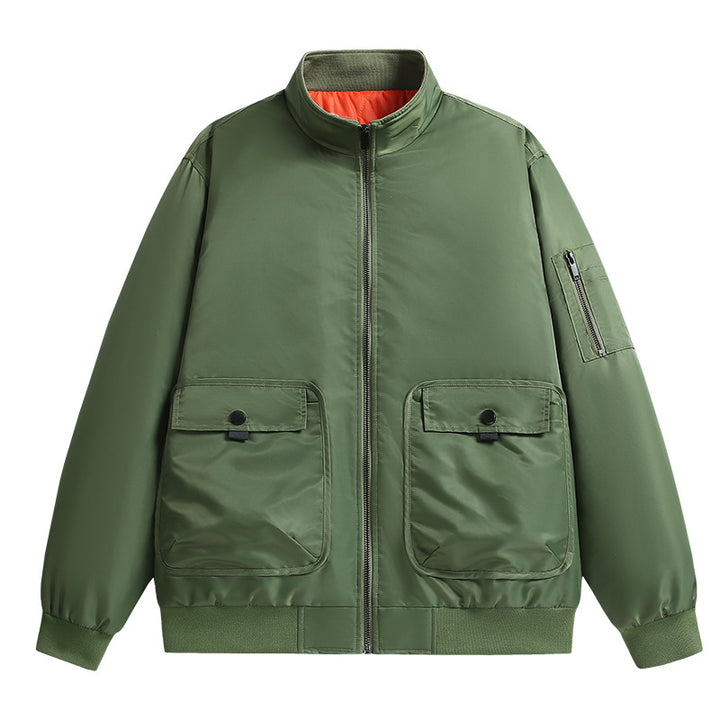 Men's casual transitional jacket with functional pockets Lisslune