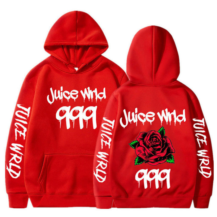 Women’s hoodie with striking graphic design and romantic rose motif Lisslune