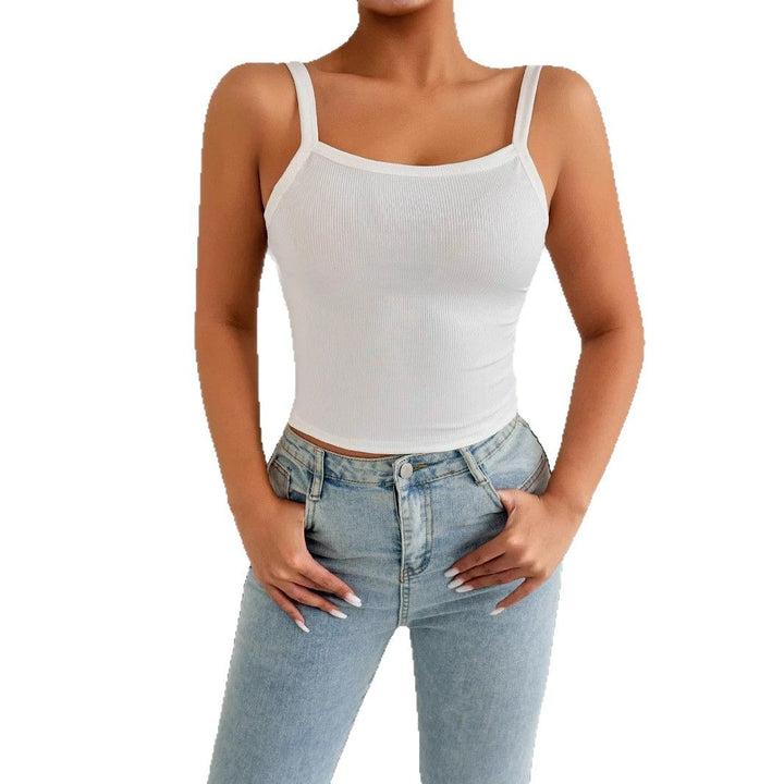 Damen Trägershirt aus Rippenstoff mit figurbetontem Schnitt Lisslune