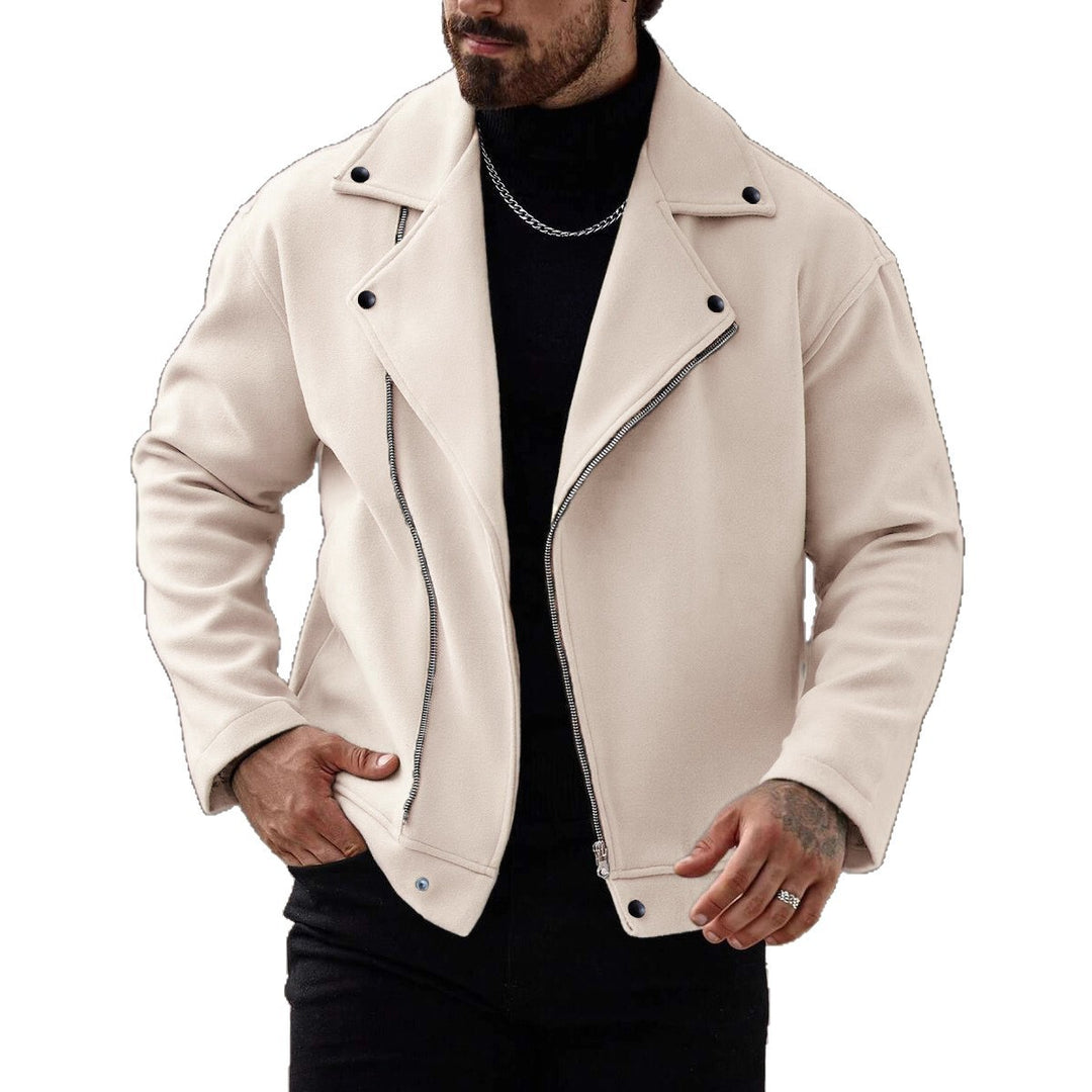 Men's Casual Motorcycle Jacket with Soft Lining Lisslune